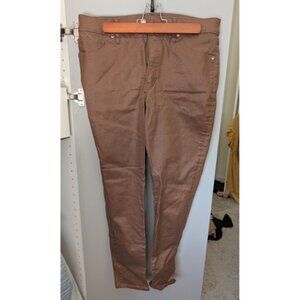 Express Women's Faux Leather Pants - Brown - 10R